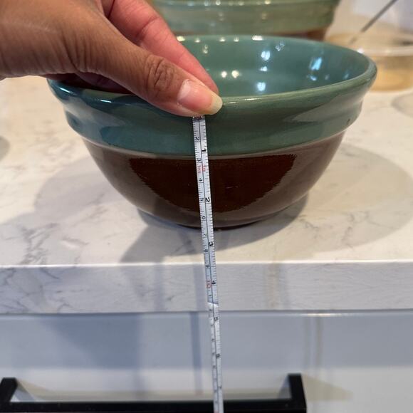 Vintage Red Wing nesting Mixing Bowls Oomph Design, provincial bakeware x3 - Picture 14 of 16